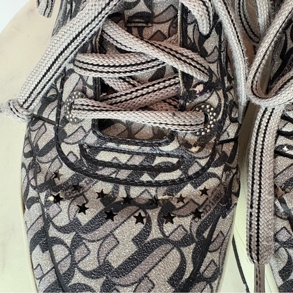 Jimmy Choo Monochrome Patterned Sneakers - Picture 8 of 15